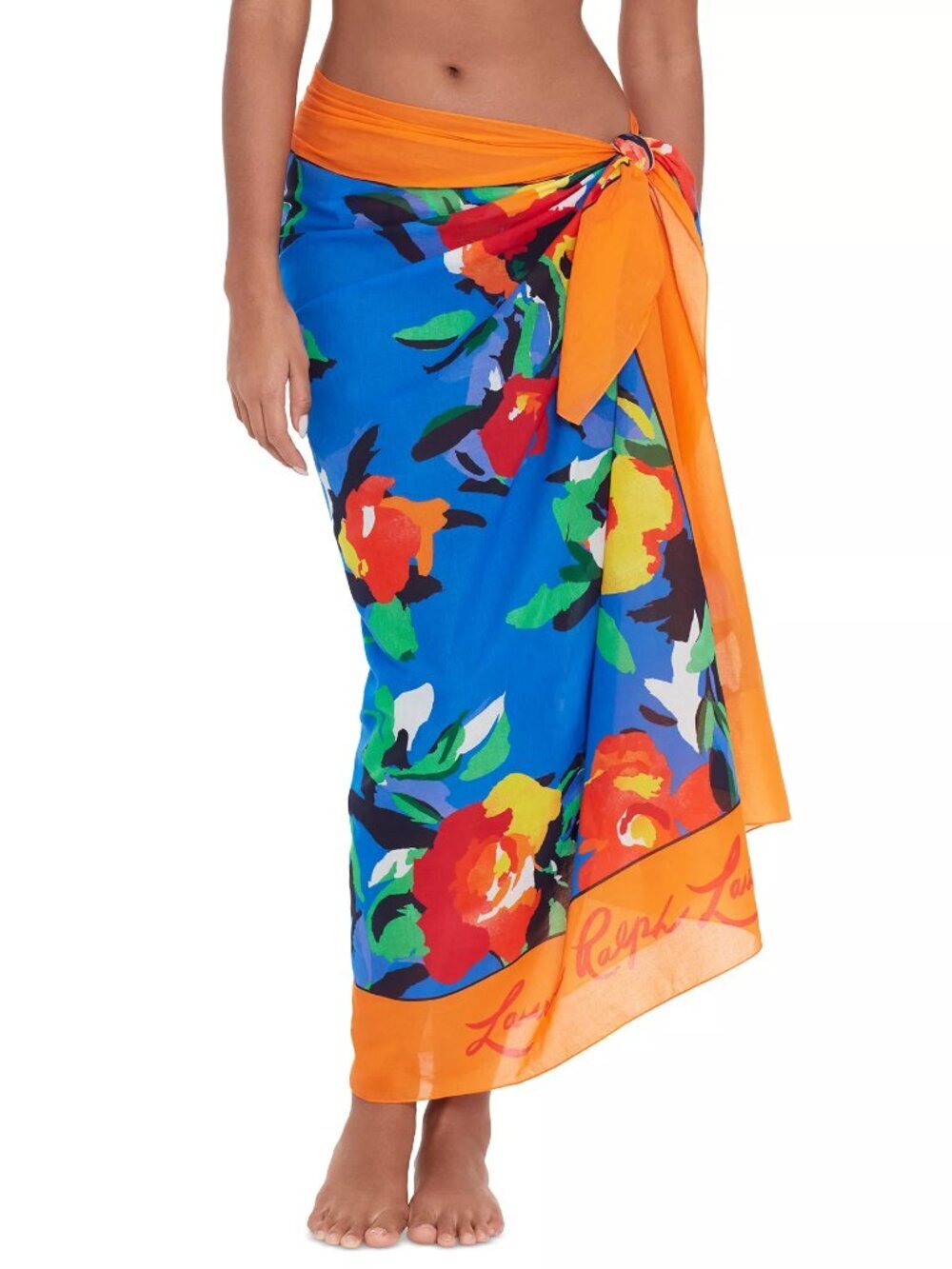 NWT Lauren Ralph Lauren Women's Cotton Pareo Cover-Up Skirt